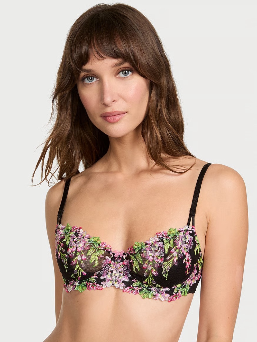 Victoria secret Wicked Unlined Wisteria Embroidery Balconette bra